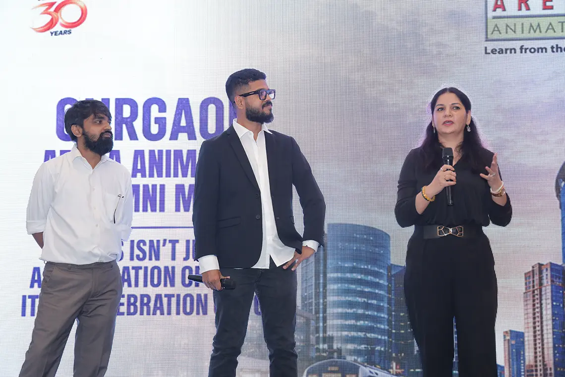Arena Gurgaon alumni together at the reunion