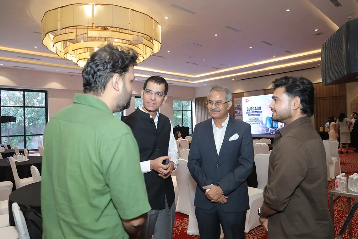 Arena Gurgaon alumni sharing memories at the event